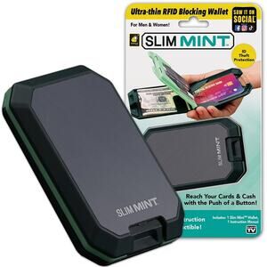 Slim Mint RFID-Blocking Wallet, AS-SEEN-ON-TV, ID Theft Protection,